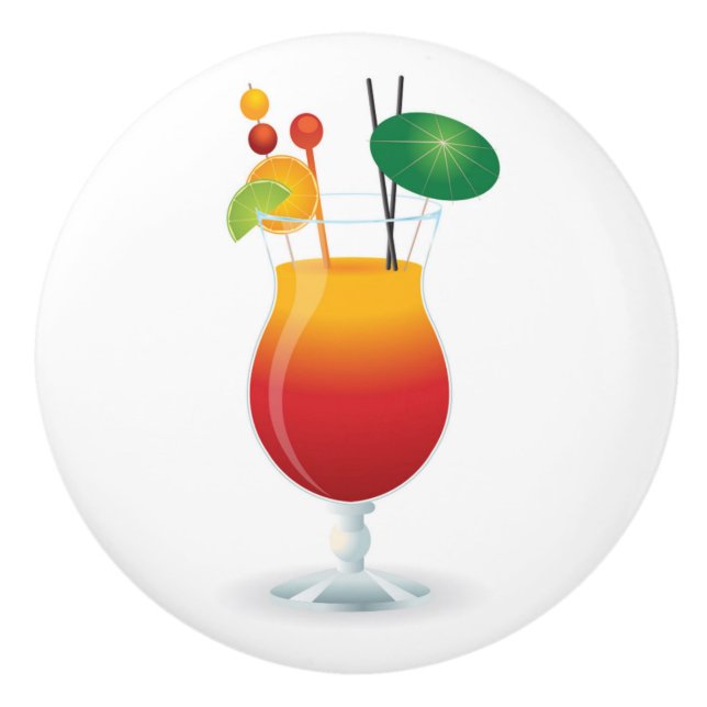 COCKTAIL GLASS CERAMIC KNOB (Front)