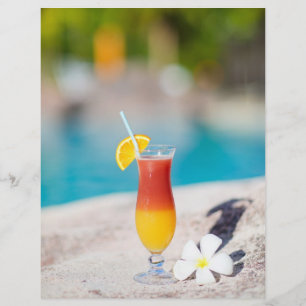 Cocktail glass flyer