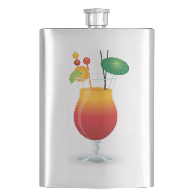 COCKTAIL GLASS HIP FLASK (Front)