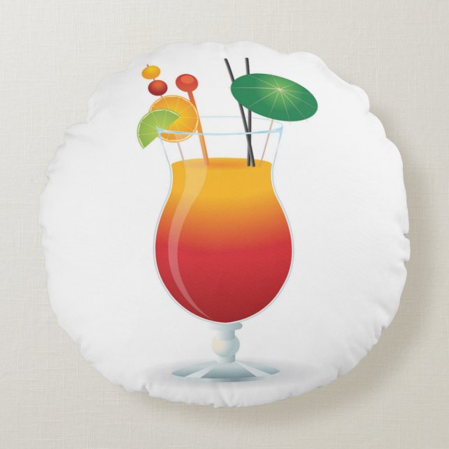 COCKTAIL GLASS ROUND CUSHION (Front)