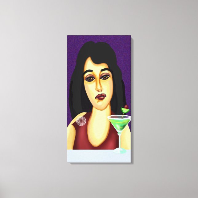 cocktail hour canvas print (Front)