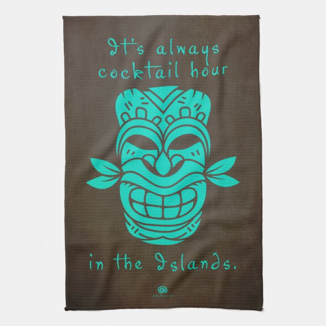 Cocktail Hour Tiki Towel (Vertical)