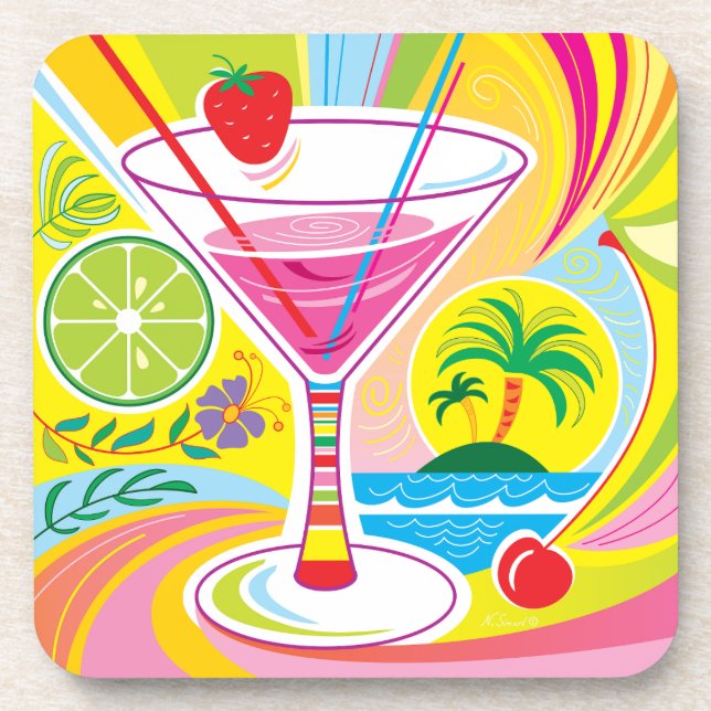 Cocktail Island Coaster (Front)