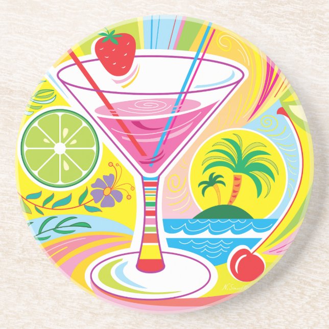 Cocktail Island Coaster (Front)