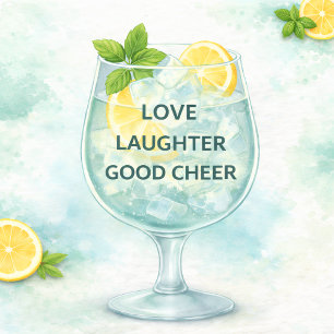 Cocktail Kitchen Decor Gin & Tonic Lover  Tea Towel