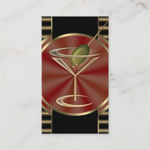 Cocktail Lounge Social Profile Calling Card
