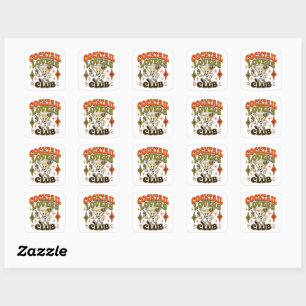 Cocktail Lovers Club Square Sticker
