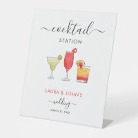 Cocktail mixed drinks Cocktail station wedding