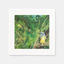 Cocktail napkin with bird