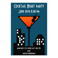 Cocktail Night Party Invitation