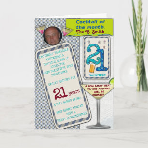 Cocktail of the month card