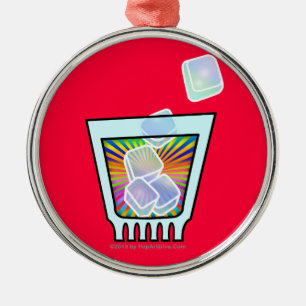 COCKTAIL - OLD FASHIONED - ROCKS GLASS METAL TREE DECORATION