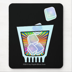 COCKTAIL - OLD FASHIONED - ROCKS GLASS MOUSE PAD