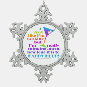 Cocktail Ornaments - How Long to Happy Hour