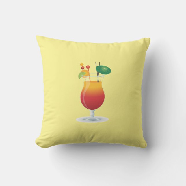 cocktail outdoor pillow waterproof (Front)