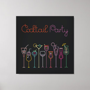 Cocktail Party Canvas Print