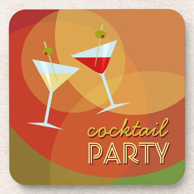 Cocktail Party coasters (Front)