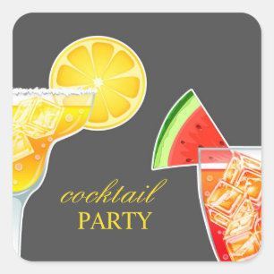 Cocktail Party Drinking Sticker