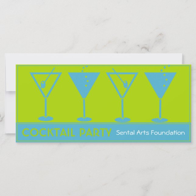 Cocktail Party-Fundraiser Invitation (Front)