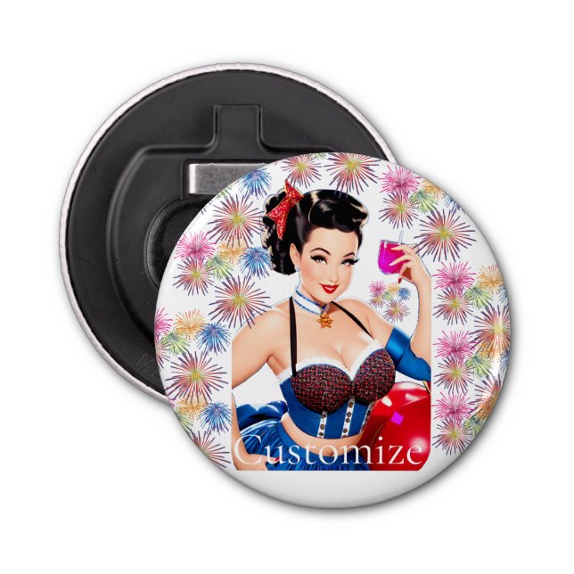 Cocktail Party Girl Thunder_Cove Bottle Opener (Front)