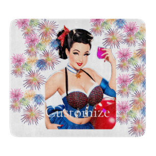 Cocktail Party Girl Thunder_Cove Cutting Board