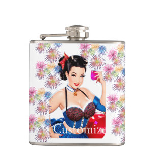 Cocktail Party Girl Thunder_Cove Hip Flask