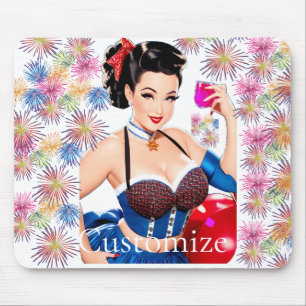 Cocktail Party Girl Thunder_Cove Mouse Pad