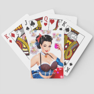 Cocktail Party Girl Thunder_Cove Playing Cards