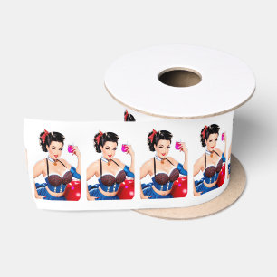 Cocktail Party Girl Thunder_Cove Satin Ribbon