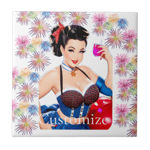 Cocktail Party Girl Thunder_Cove Tile