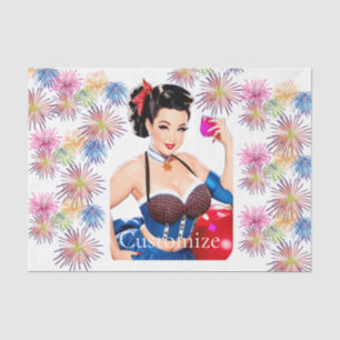 Cocktail Party Girl Thunder_Cove Tissue Paper