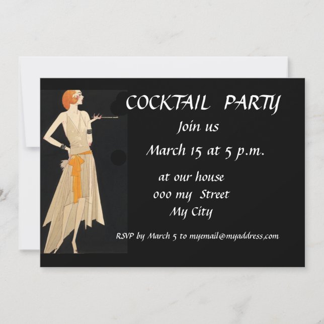 Cocktail Party Invitation (Front)