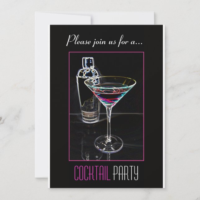 Cocktail Party Invitation (Front)