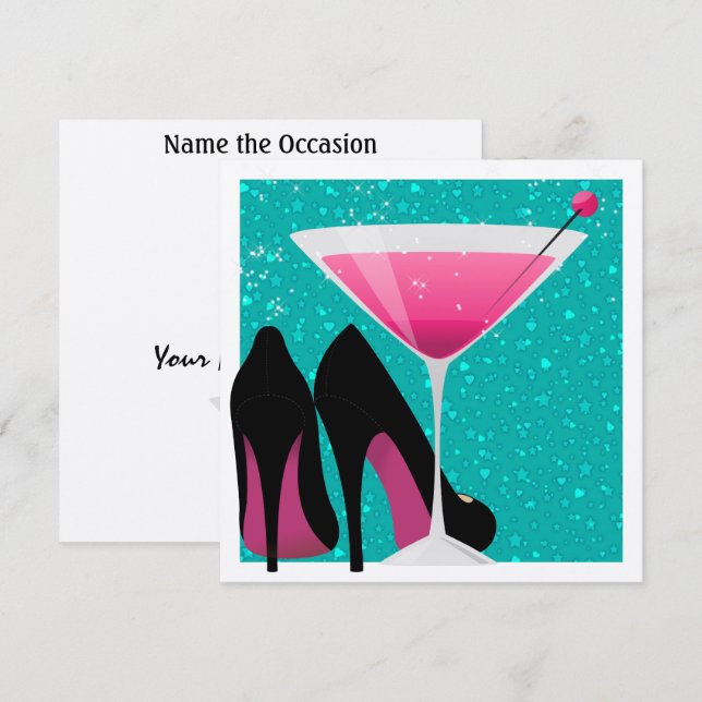 Cocktail Party Invitation by SRF (Front/Back)