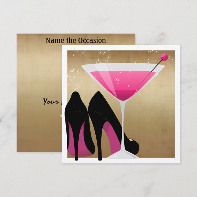 Cocktail Party Invitation by SRF (Front/Back)