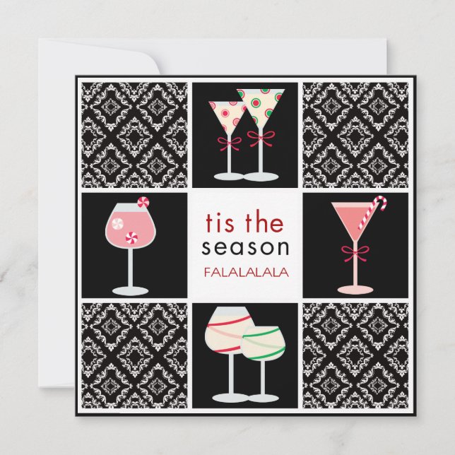 Cocktail Party Invitations for the Holidays (Front)