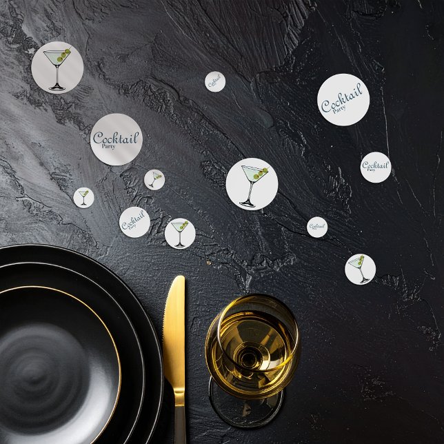 Cocktail party Martini Confetti (Creator Uploaded)