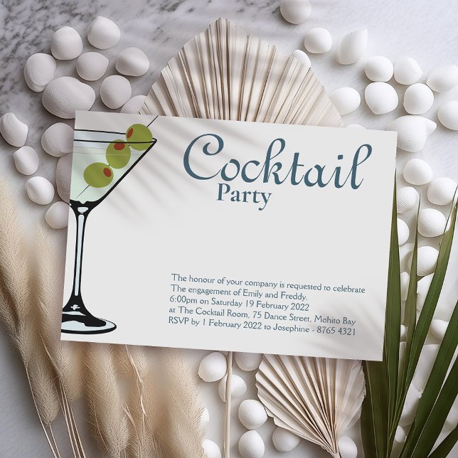 Cocktail party Martini Invitation (Creator Uploaded)