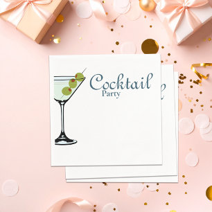 Cocktail party Martini Napkin