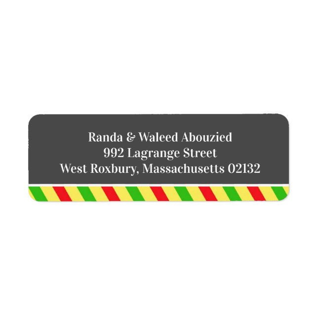 Cocktail Party Return Address Labels (Front)