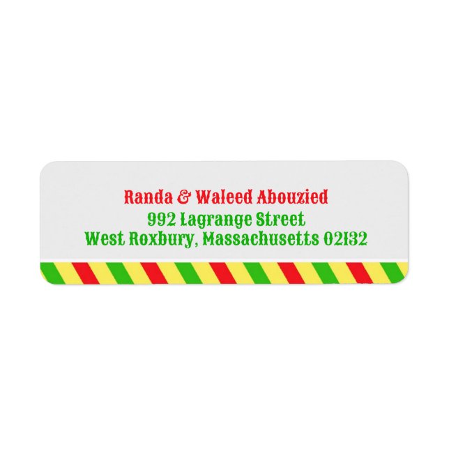 Cocktail Party Return Address Labels (Front)