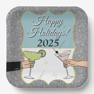 Cocktail party, sophisticated conversations, drink paper plate