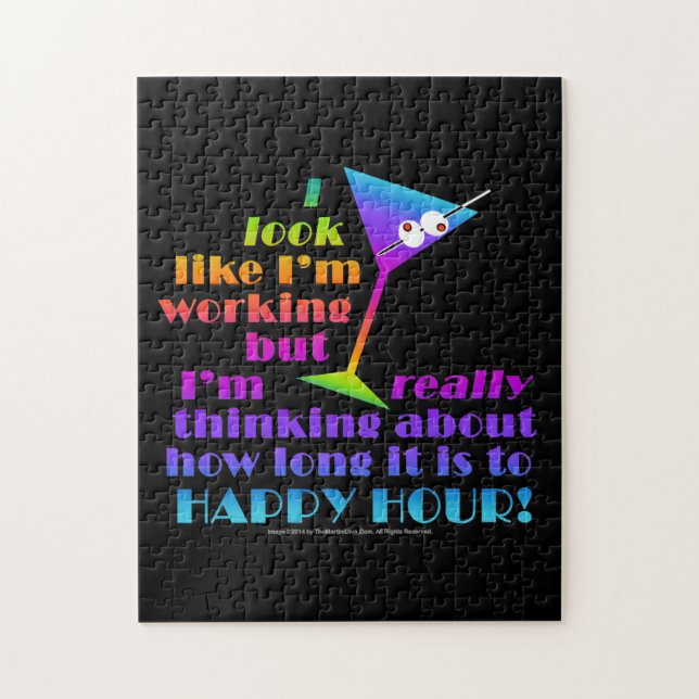 Cocktail Puzzles - How Long to Happy Hour (Vertical)