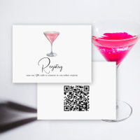 Cocktail QR Code Bridal Shower Registry 