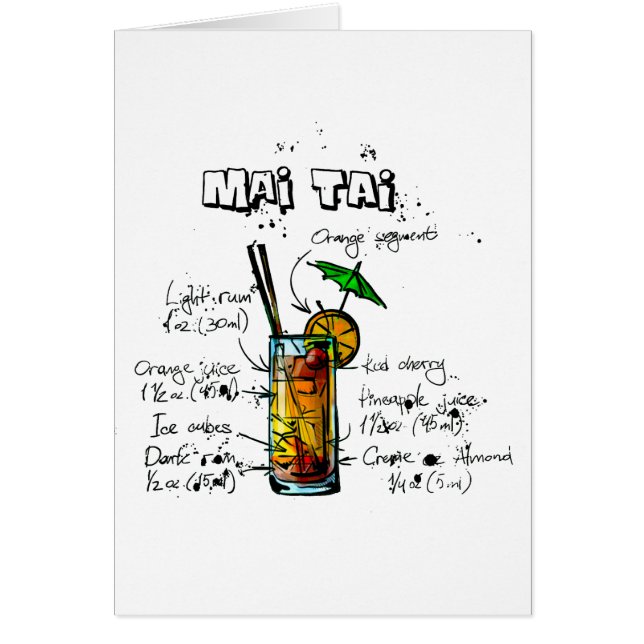 Cocktail Recipe Mai Tai (Front)