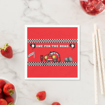 COCKTAIL RED RACE CAR BOYS 1ST BIRTHDAY