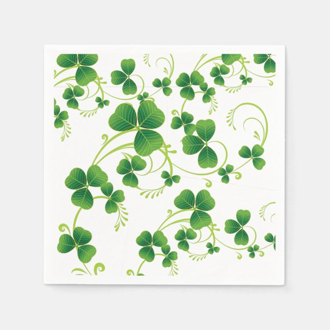 Cocktail Size Paper Napkins-Saint Patrick's Napkin (Front)