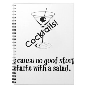 Cocktail Story Spiral Notebook