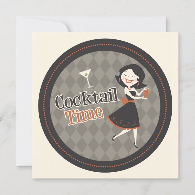Cocktail Time Invitation (Front)