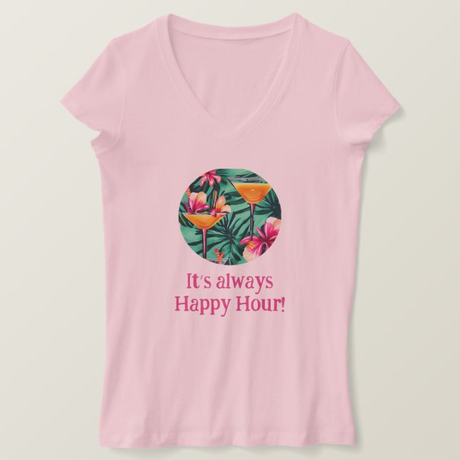 Cocktail Time T-Shirt (Design Front)